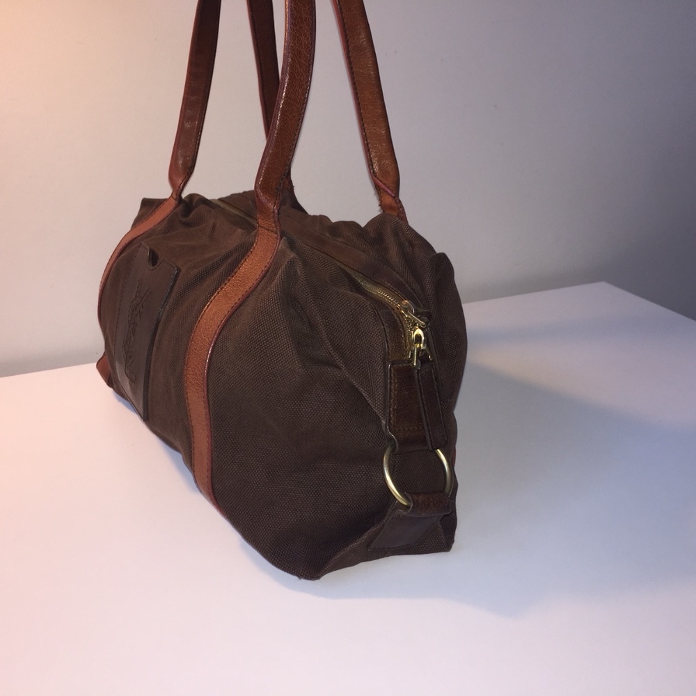 Yves Saint Laurent Leather & Canvas Bag - Picture 4 of 8